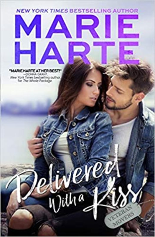 Book cover for "Delivered with a Kiss" by Marie Harte