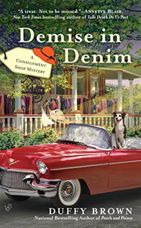 Book cover for "Demise in Denim" by Duffy Brown