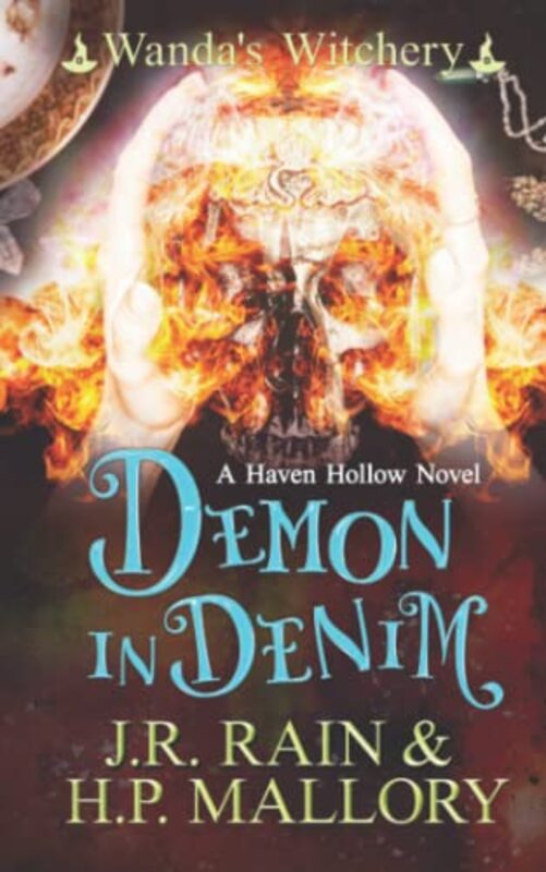 Book cover for "Demon in Denim" by J R Rain