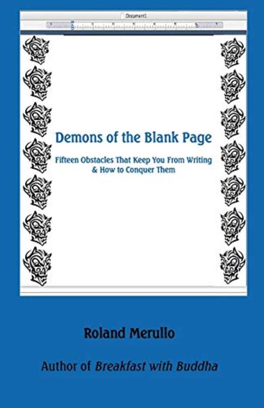 Book cover for "Demons of the Blank Page" by Roland Merullo