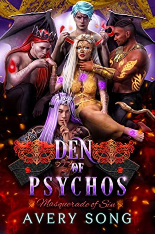 Book cover for "Den of Psychos" by Avery Song