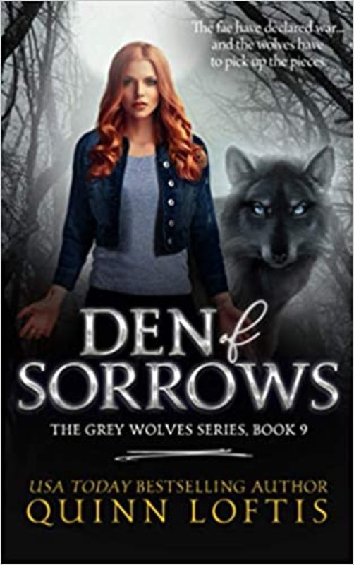 Book cover for "Den of Sorrows" by Quinn Loftis