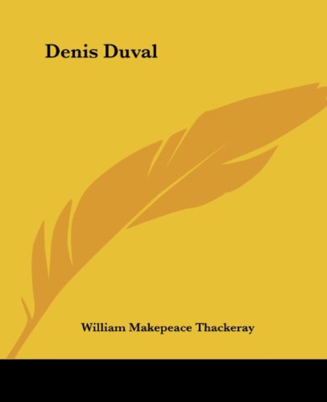 Book cover for "Denis Duval" by William Makepeace Thackeray