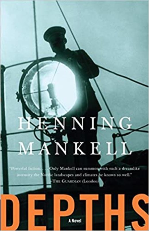 Book cover for "Depths" by Henning Mankell