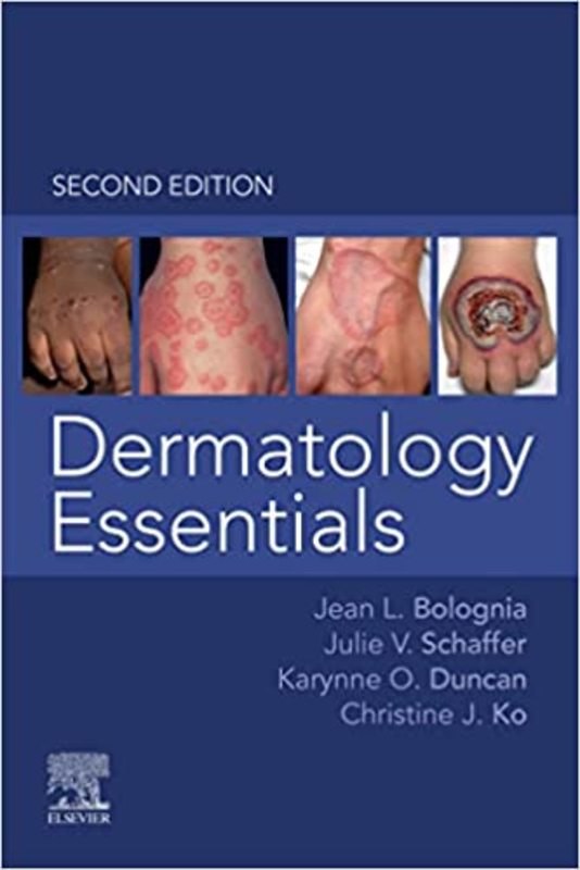 Book cover for "Dermatology Essentials" by Jean L. Bolognia