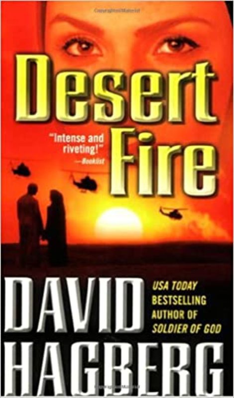Book cover for "Desert Fire" by David Hagberg