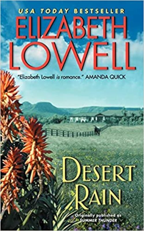 Book cover for "Desert Rain" by Elizabeth Lowell