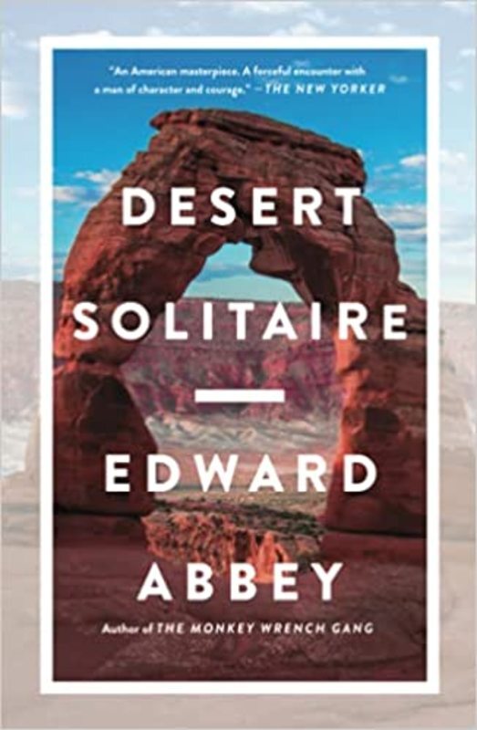 Book cover for "Desert Solitaire" by Edward Abbey