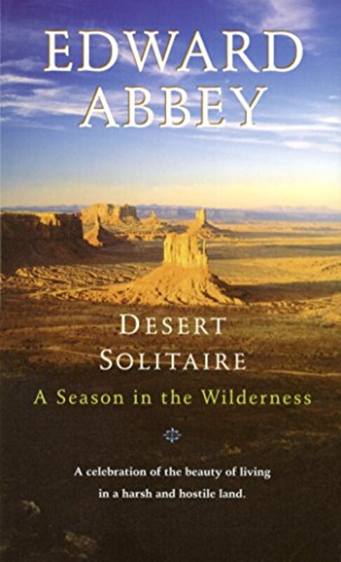 Book cover for "Desert Solitaire" by Edward Abbey