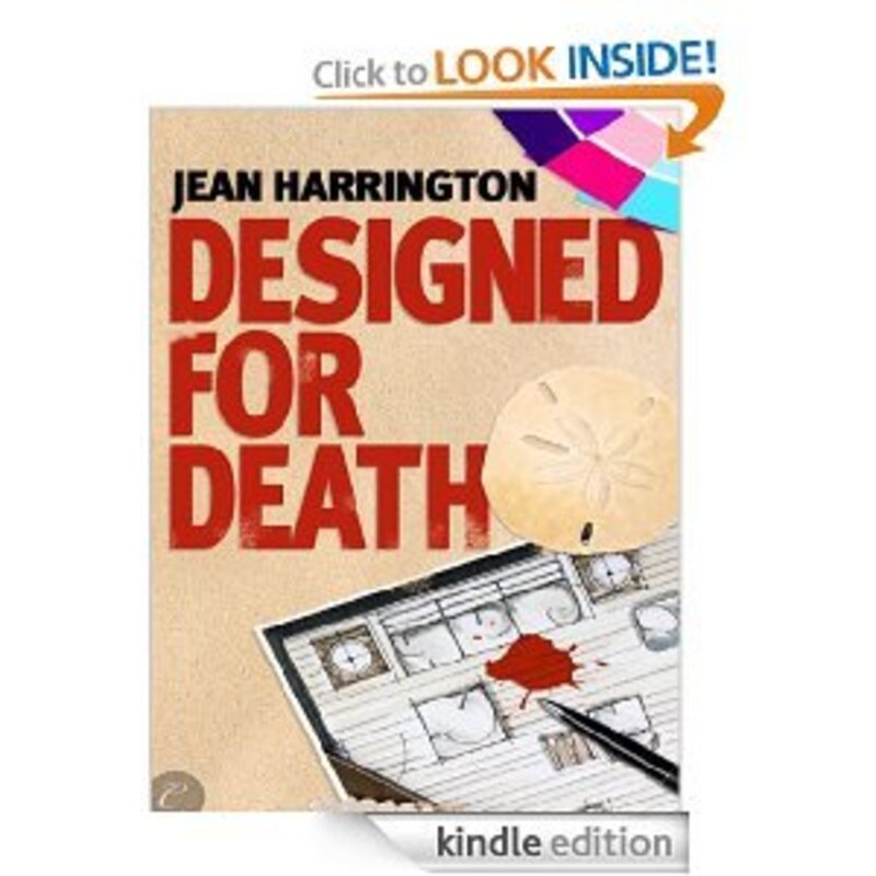 Book cover for "Designed for Death" by Jean Harrington