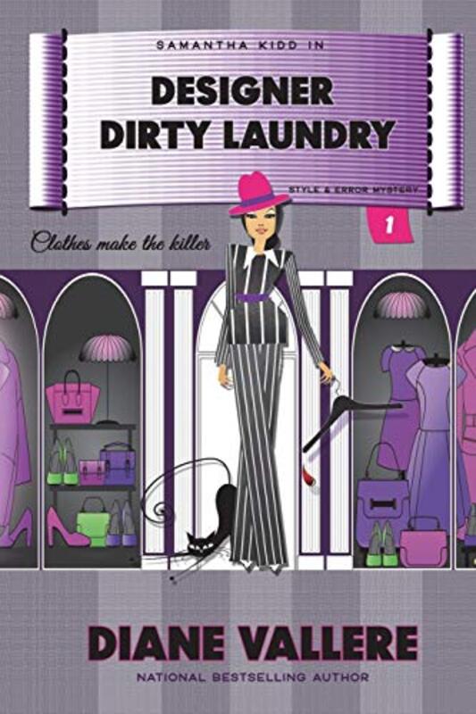 Book cover for "Designer Dirty Laundry" by Diane Vallere