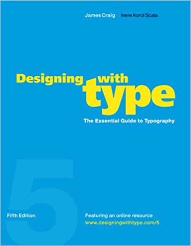Book cover for "Designing with Type" by James Craig