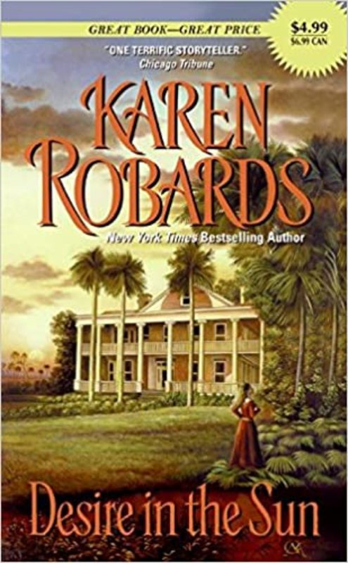 Book cover for "Desire in the Sun" by Karen Robards