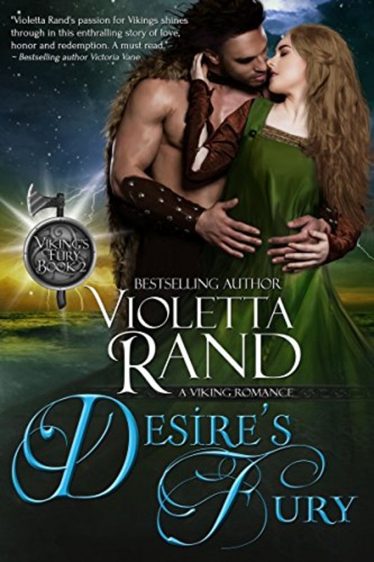 Book cover for "Desire's Fury" by Violetta Rand