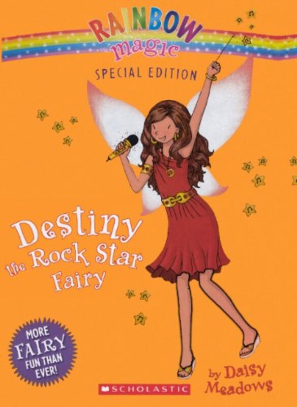 Book cover for "Destiny the Rock Star Fairy" by Daisy Meadows