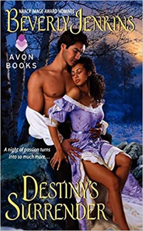 Book cover for "Destiny's Surrender" by Beverly Jenkins