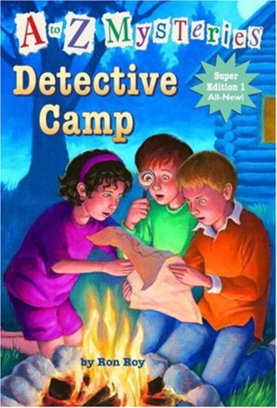 Book cover for "Detective Camp" by Ron Roy