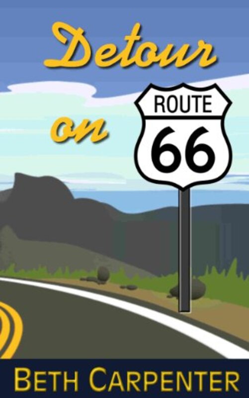 Book cover for "Detour on Route 66" by Beth Carpenter