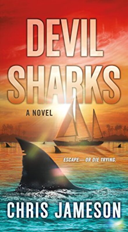 Book cover for "Devil Sharks" by Chris Jameson