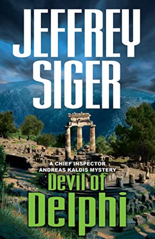 Book cover for "Devil of Delphi" by Jeffrey Siger