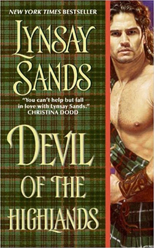 Book cover for "Devil of the Highlands" by Lynsay Sands