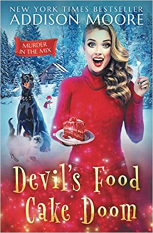 Book cover for "Devil's Food Cake Doom" by Addison Moore