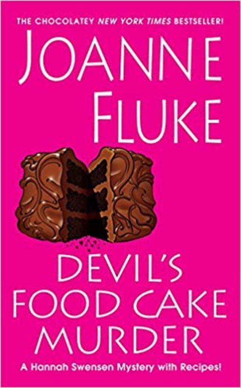 Book cover for "Devil's Food Cake Murder" by Joanne Fluke