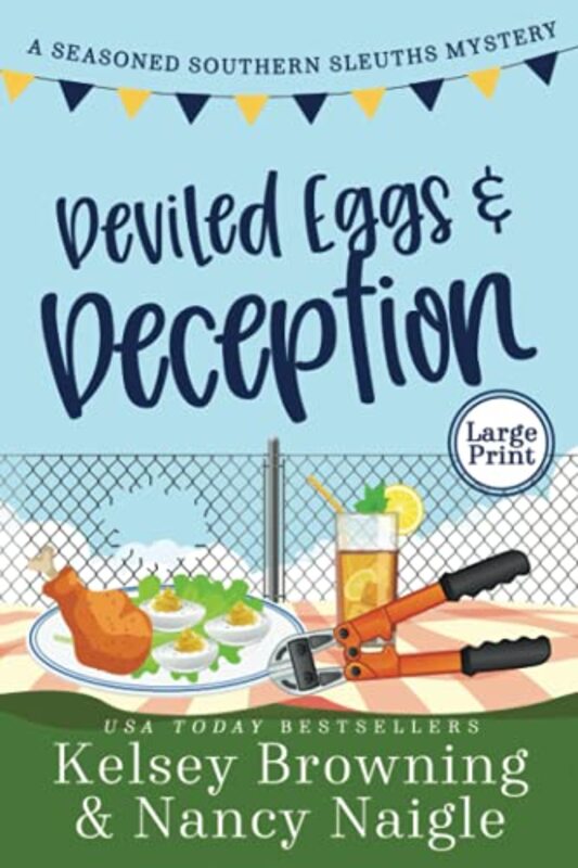 Book cover for "Deviled Eggs and Deception" by Nancy Naigle