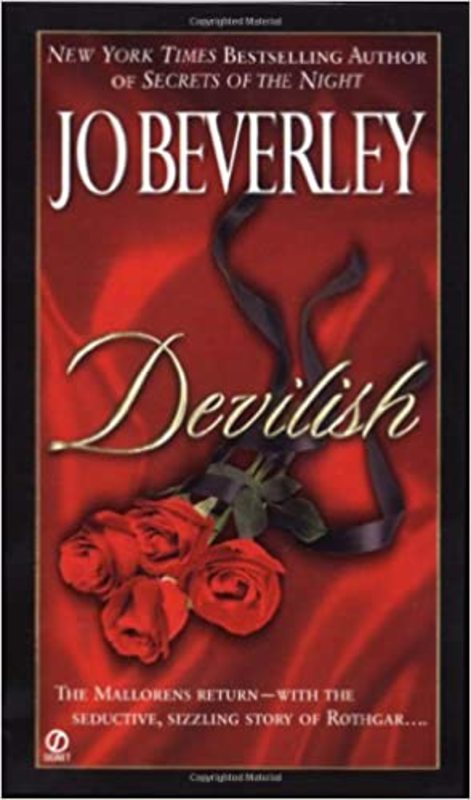 Book cover for "Devilish" by Jo Beverley
