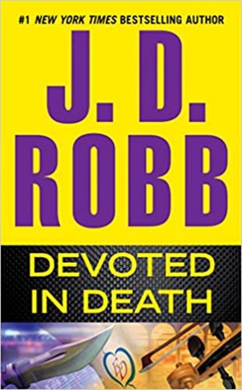 Book cover for "Devoted in Death" by JD Robb