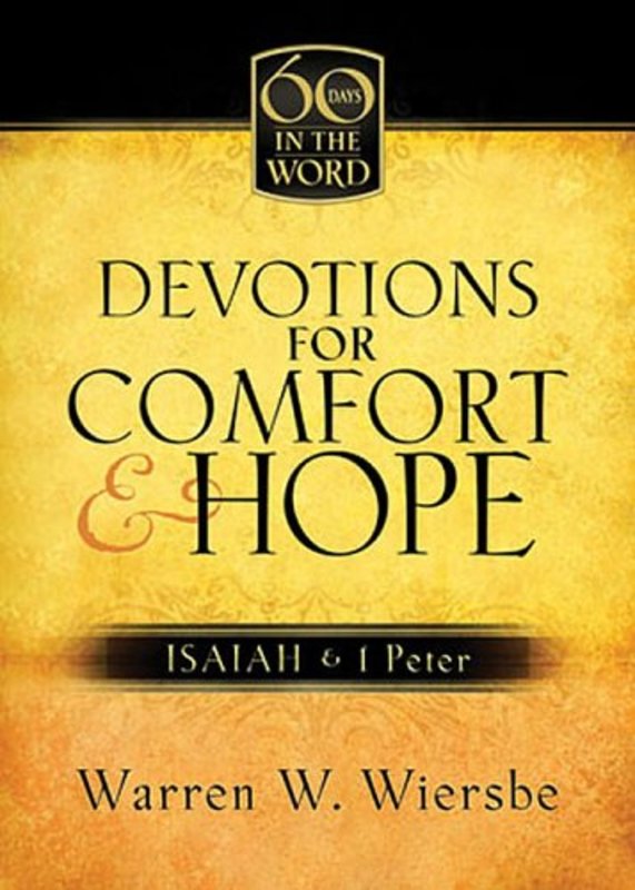 Book cover for "Devotions for Comfort and Hope" by Warren W Wiersbe
