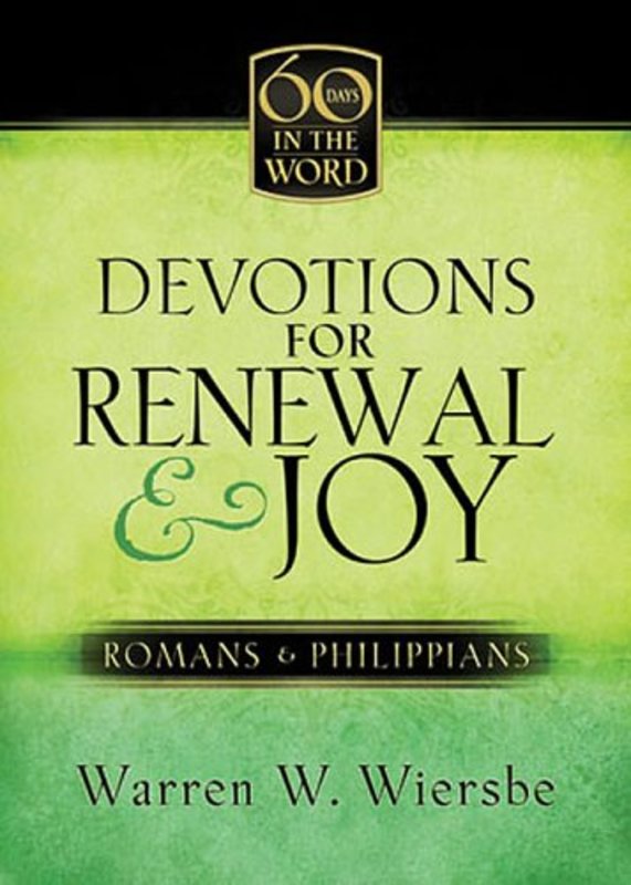 Book cover for "Devotions for Renewal and Joy" by Warren W Wiersbe