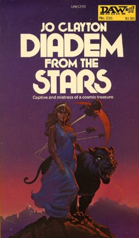 Book cover for "Diadem from the Stars" by Jo Clayton