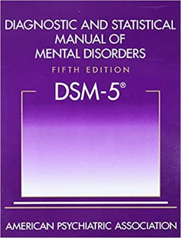 Book cover for "Diagnostic and Statistical Manual of Mental Disorders" by American Psychiatric Association