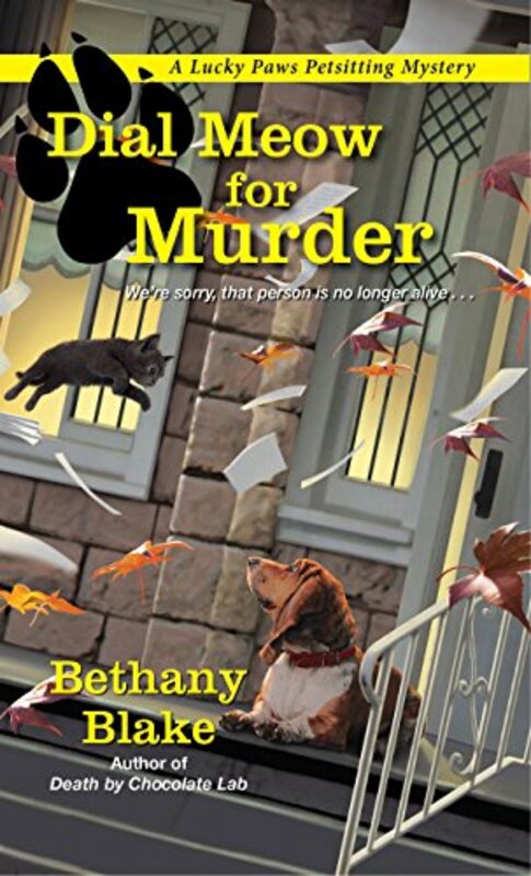 Book cover for "Dial Meow for Murder" by Bethany Blake