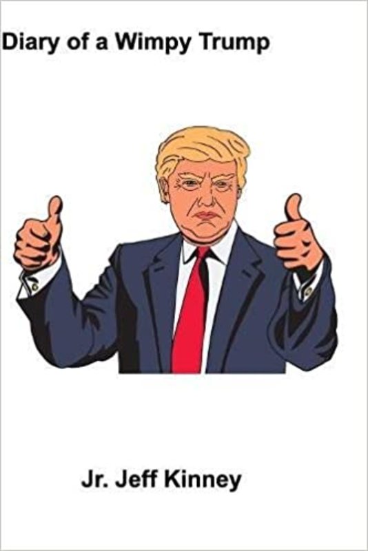 Book cover for "Diary of a Wimpy Trump" by Jeff Kinney