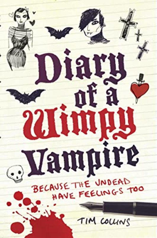 Book cover for "Diary of a Wimpy Vampire" by Tim Collins