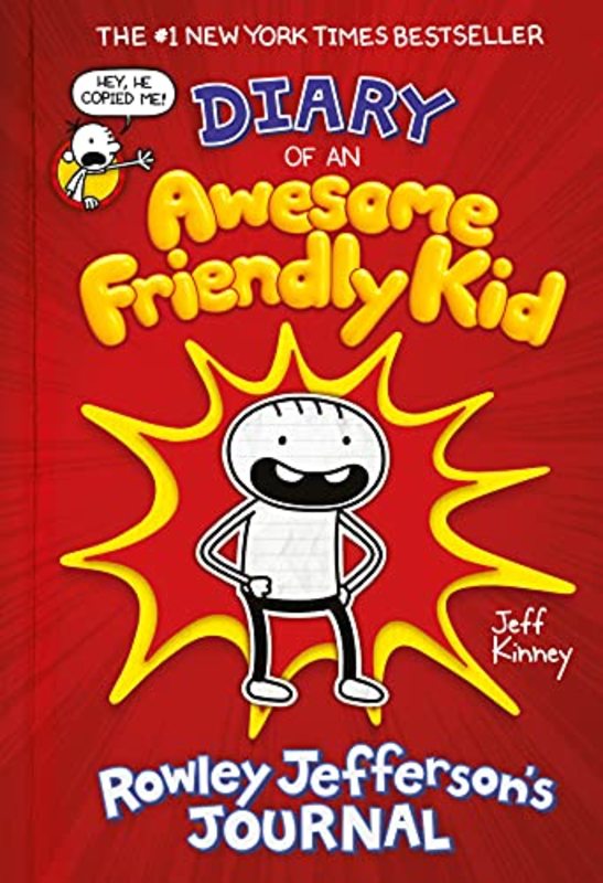 Book cover for "Diary of an Awesome Friendly Kid" by Jeff Kinney