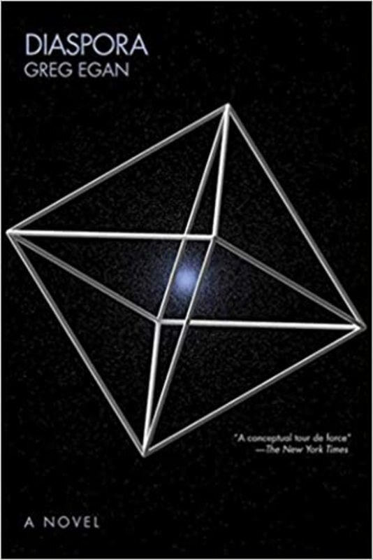 Book cover for "Diaspora" by Greg Egan