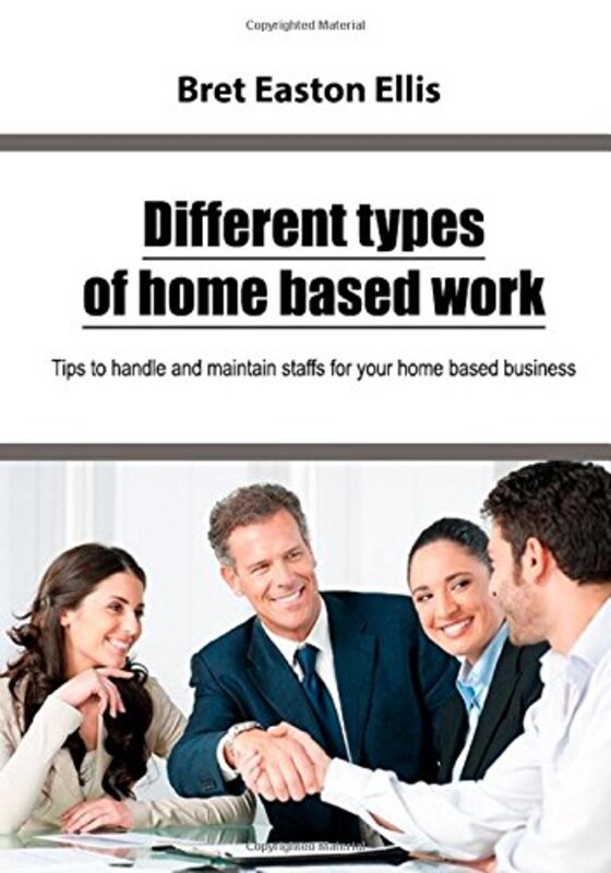 Book cover for "Different types of home based work"