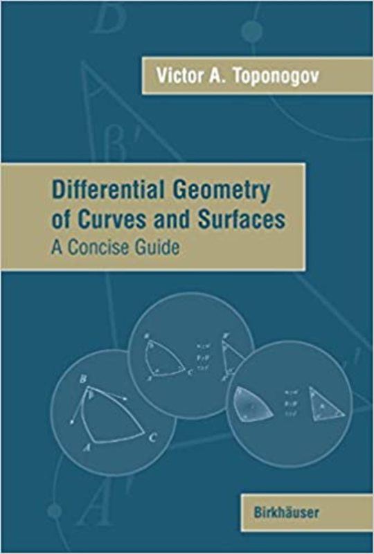 Book cover for "Differential Geometry of Curves and Surfaces" by Victor Andreevich Toponogov