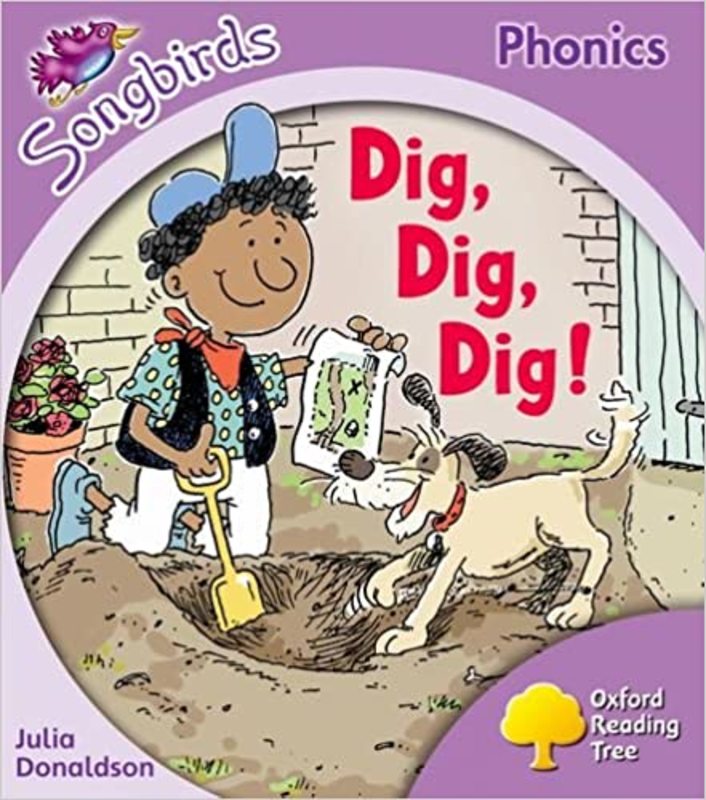 Book cover for "Dig, Dig, Dig!" by Julia Donaldson