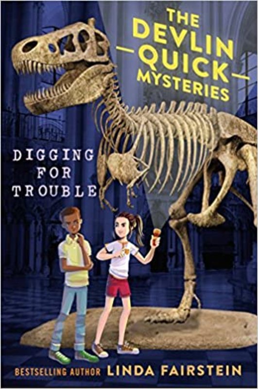 Book cover for "Digging for Trouble" by Linda Fairstein