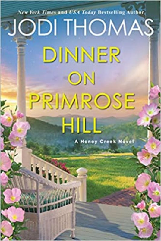 Book cover for "Dinner on Primrose Hill" by Jodi Thomas