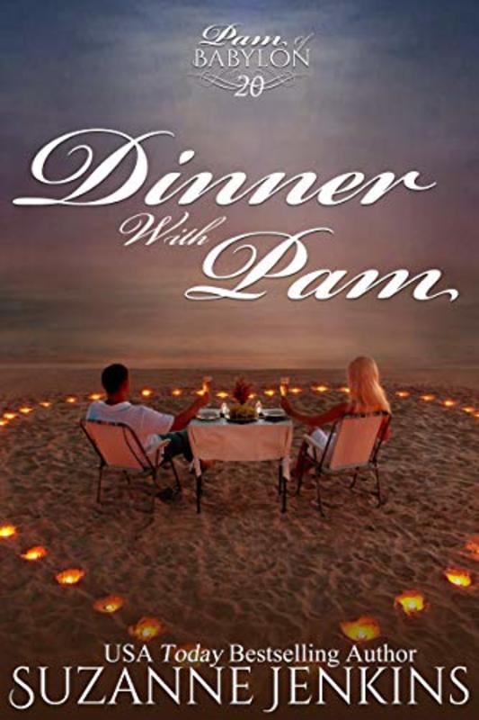 Book cover for "Dinner with Pam" by Suzanne Jenkins