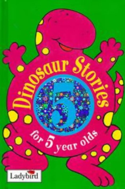Book cover for "Dinosaur Stories for 5 Year Olds" by Karen King