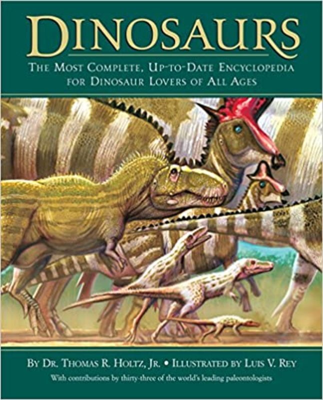 Book cover for "Dinosaurs" by Thomas R. Holtz