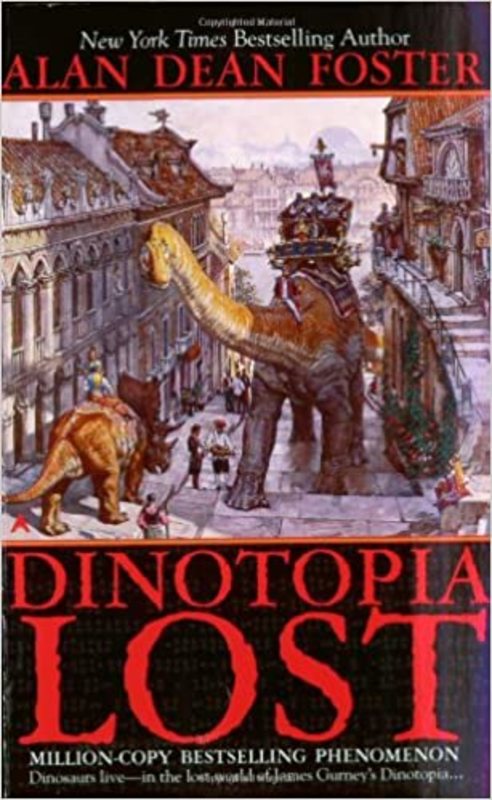 Book cover for "Dinotopia Lost" by Alan Dean Foster