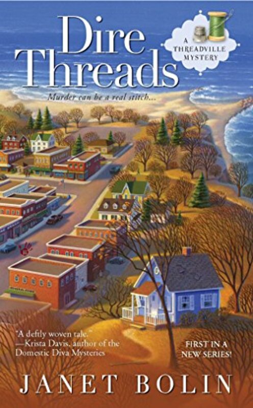 Book cover for "Dire Threads" by Janet Bolin