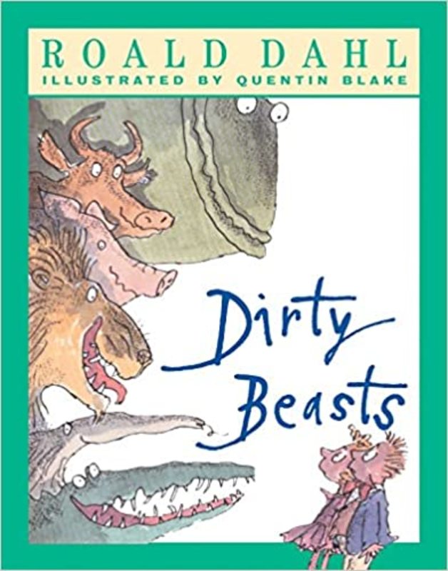 Book cover for "Dirty Beasts" by Roald Dahl